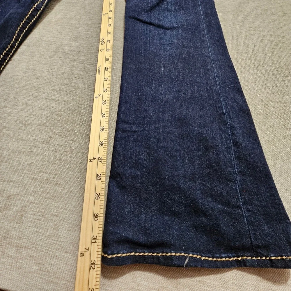 KUT from the Kloth Natalie Jeans Womens 10 Blue High Rise Bootcut Rhinestone